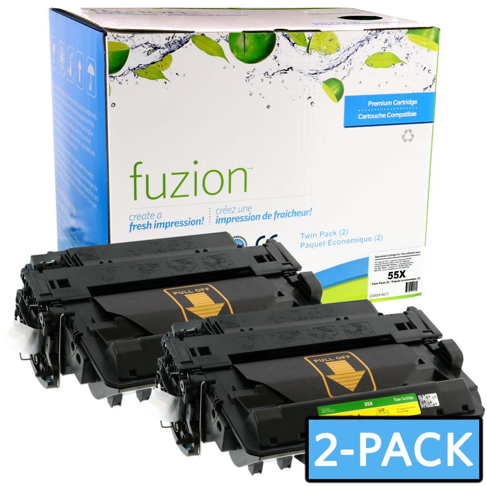 FUZION - HP CE255XD High Yield - MPS Twin Pack - Black