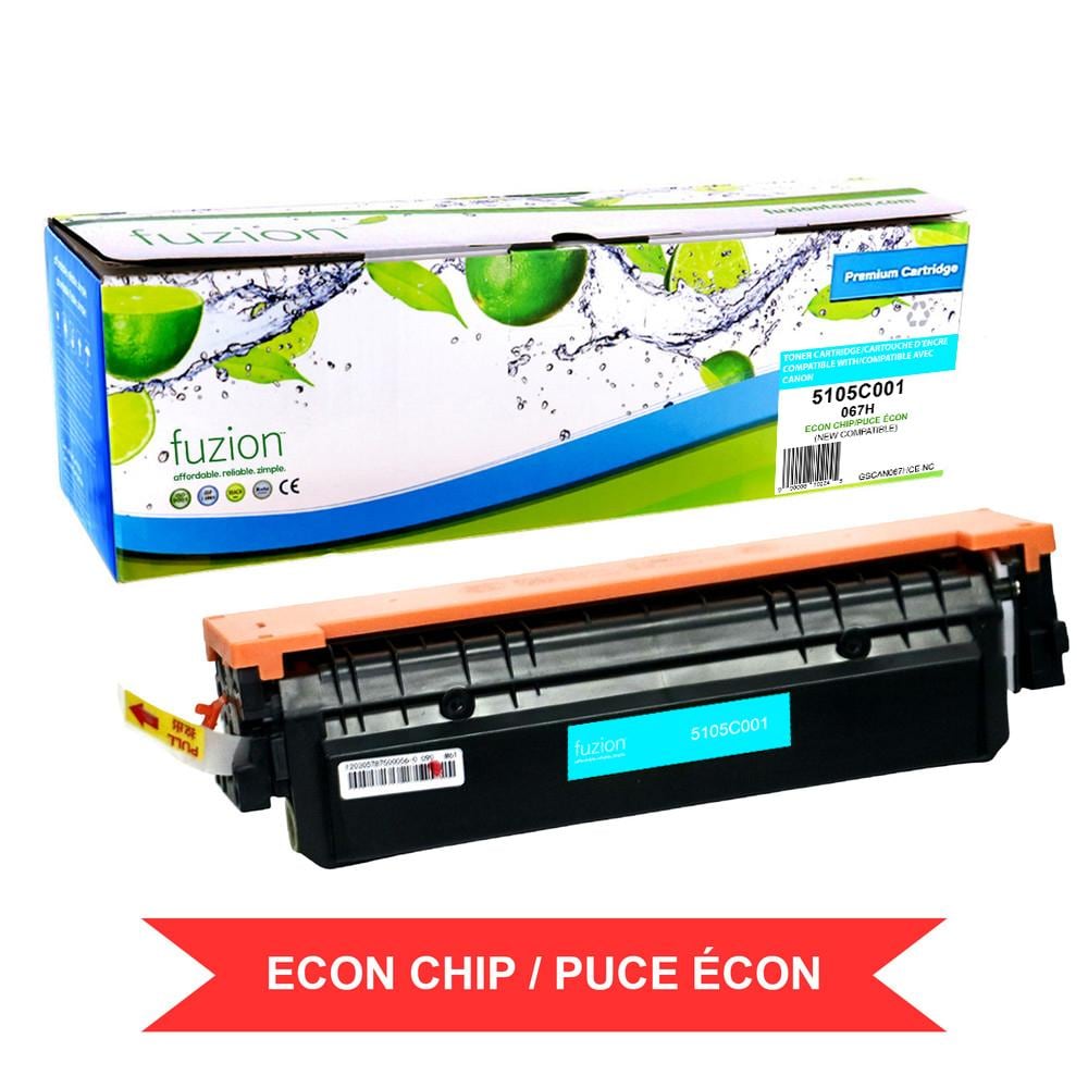 fuzion - Canon 5105C001 (067H) Compatible HY Toner w/ ECON Chip - Cyan