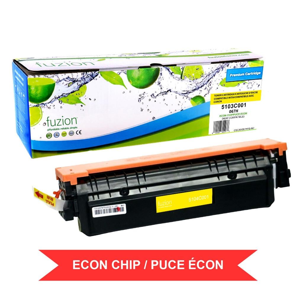 fuzion - Canon 5103C001 (067H) Compatible HY Toner w/ ECON Chip - Yellow
