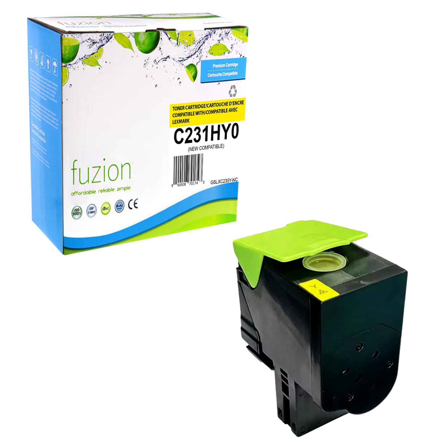 fuzion - Lexmark C231HY0 Compatible Toner - Yellow