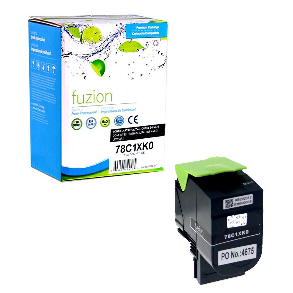 fuzion - Lexmark 78C1XK0 Compatible Toner - Black