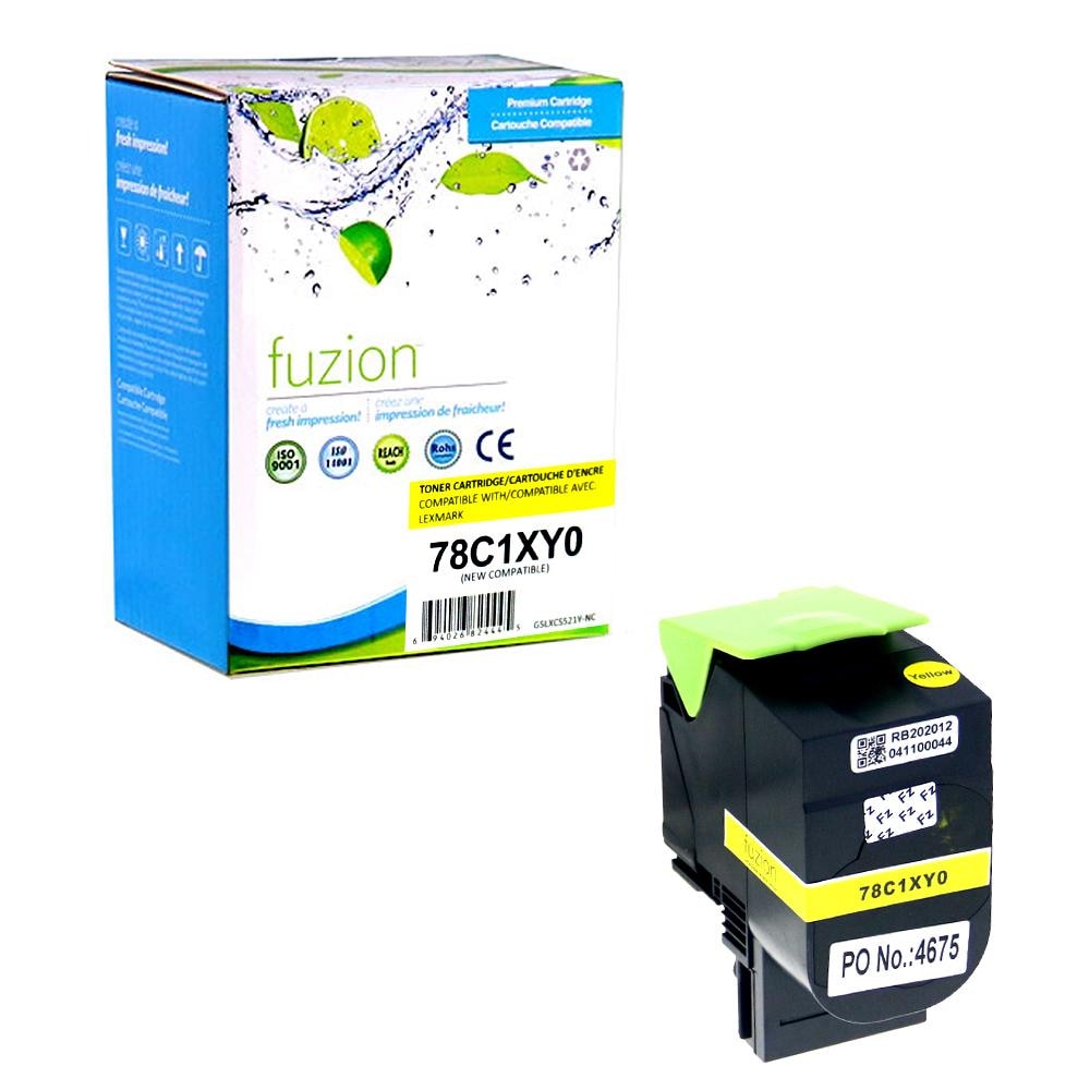fuzion - Lexmark 78C1XY0 Compatible Toner - Yellow