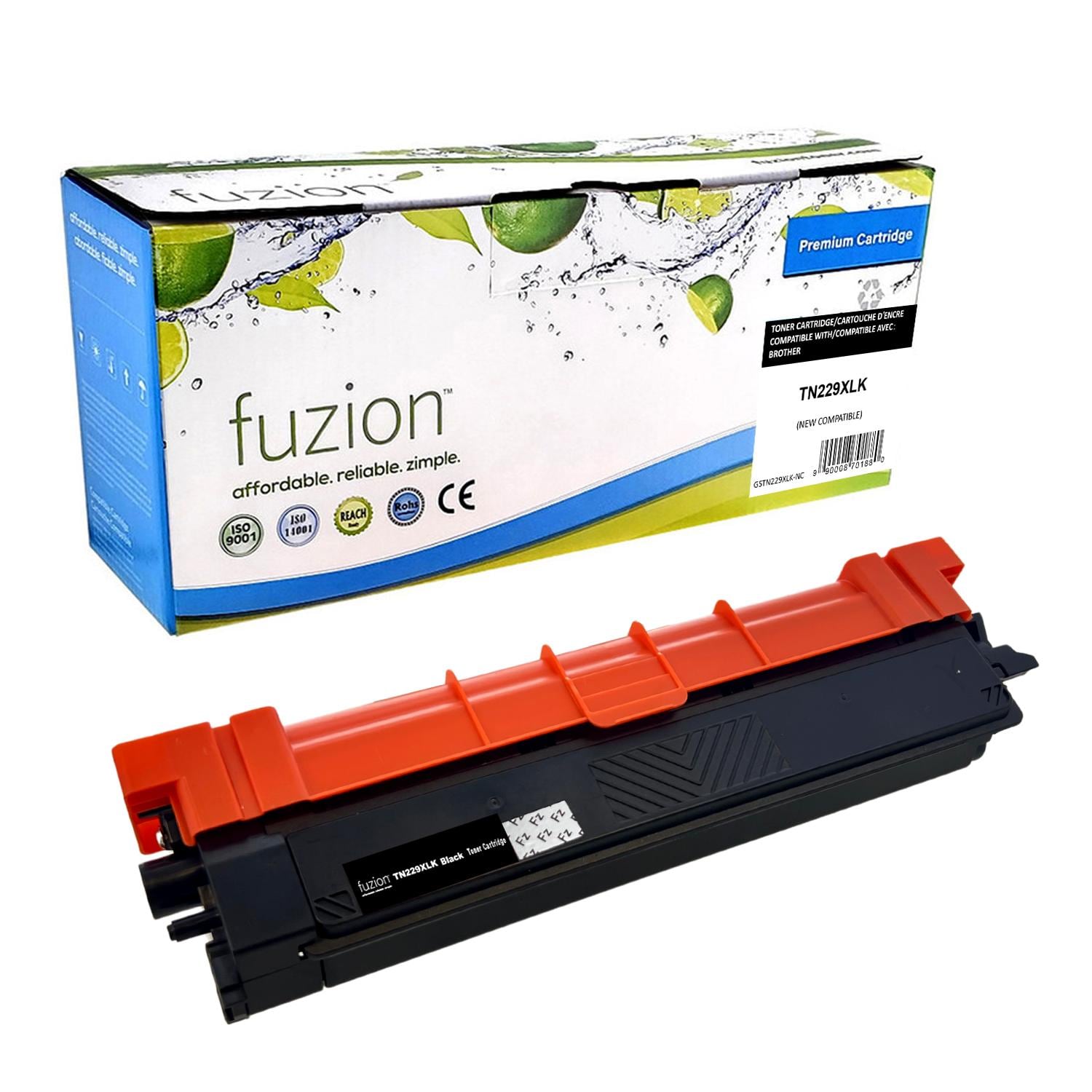 fuzion - Brother TN229XLK Compatible Toner - Black