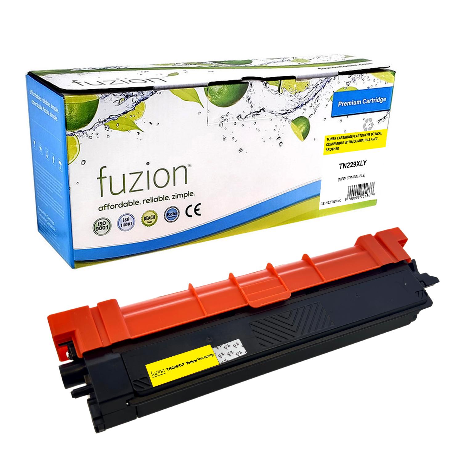 fuzion - Brother TN229XLY Compatible Toner - Yellow