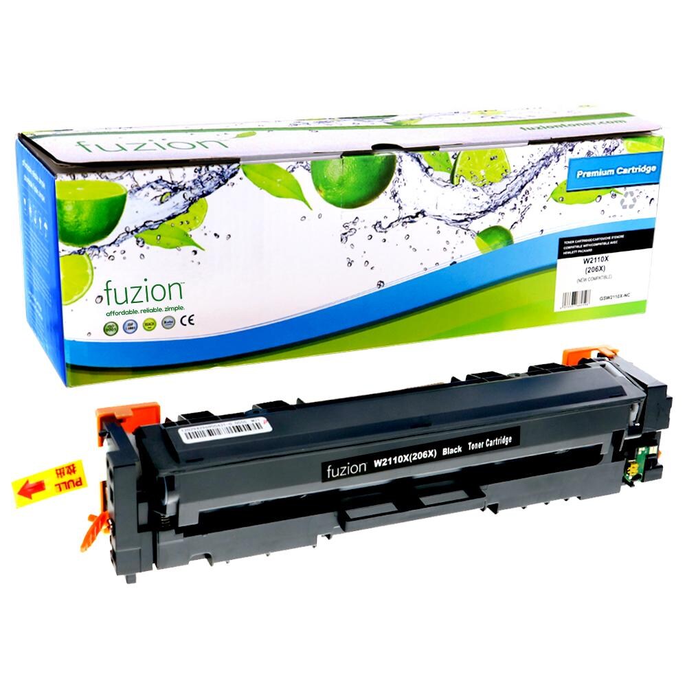 fuzion - HP W2110X (206X) Compatible Toner - Black