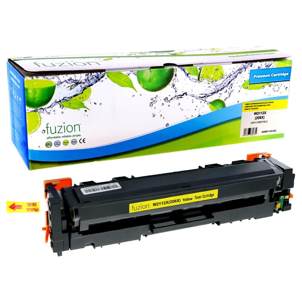 fuzion - HP W2112X (206X) Compatible Toner - Yellow