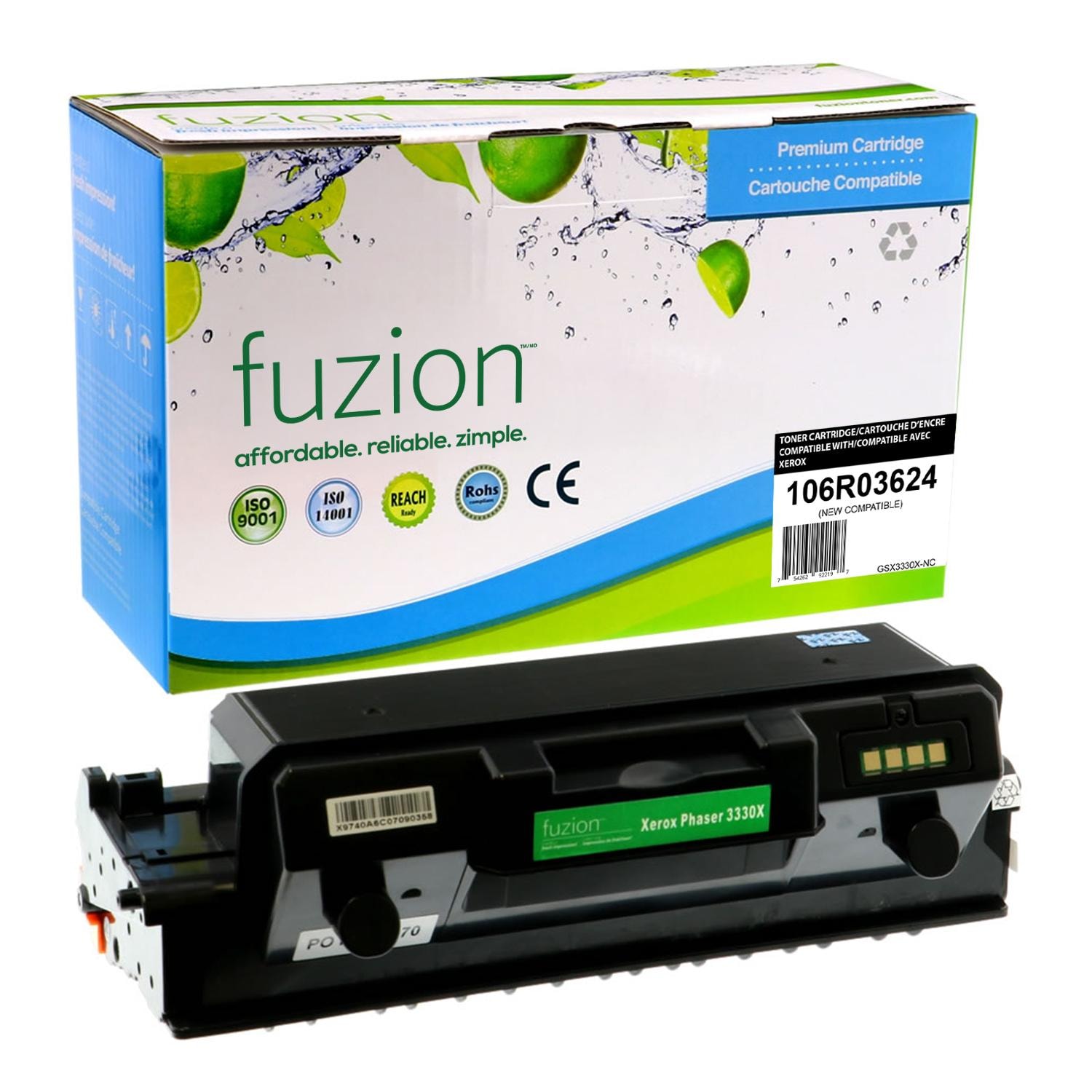 FUZION - Xerox 106R03624 Extra High Yield - Black