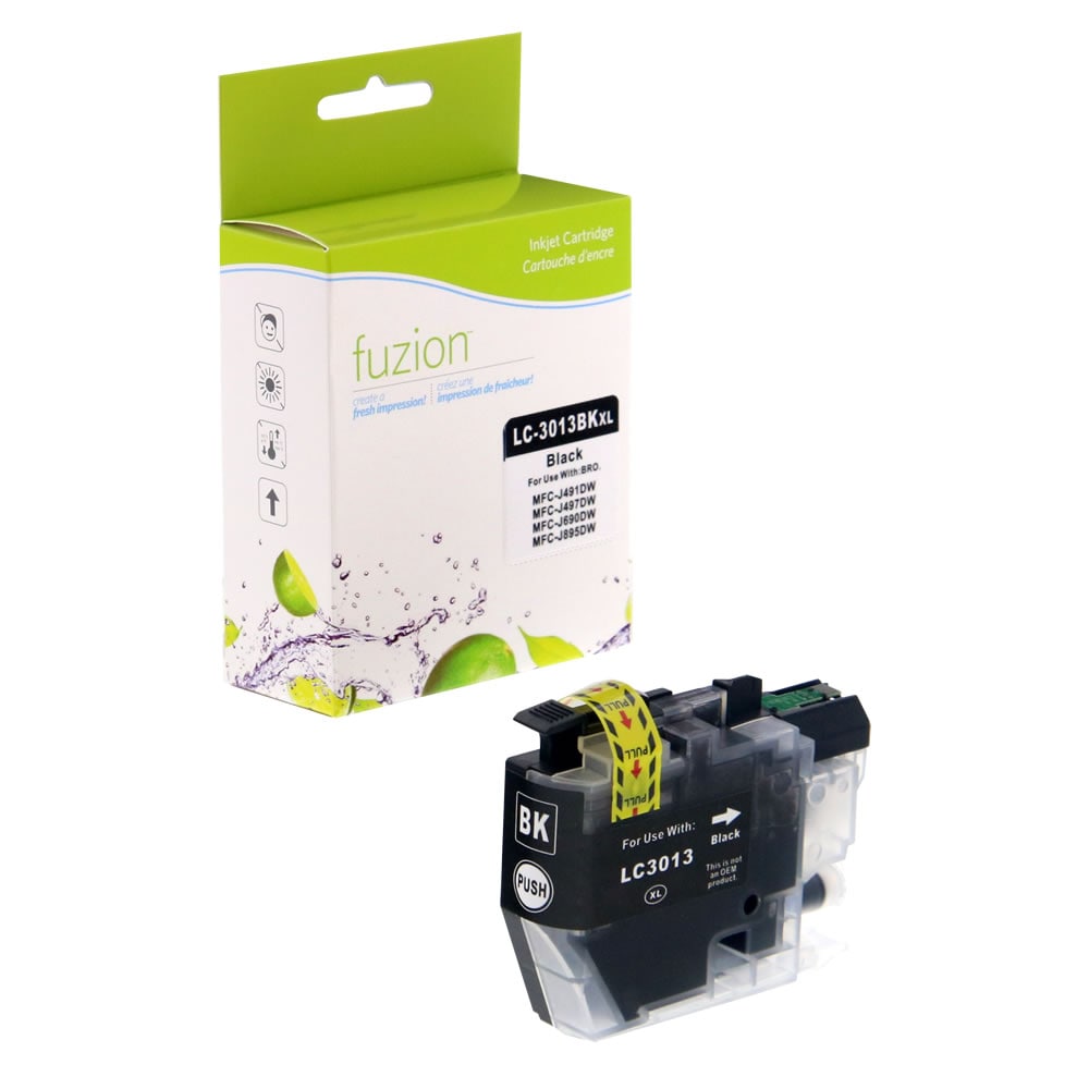 Fuzion - Brother LC3013BK Compatible Inkjet - Black