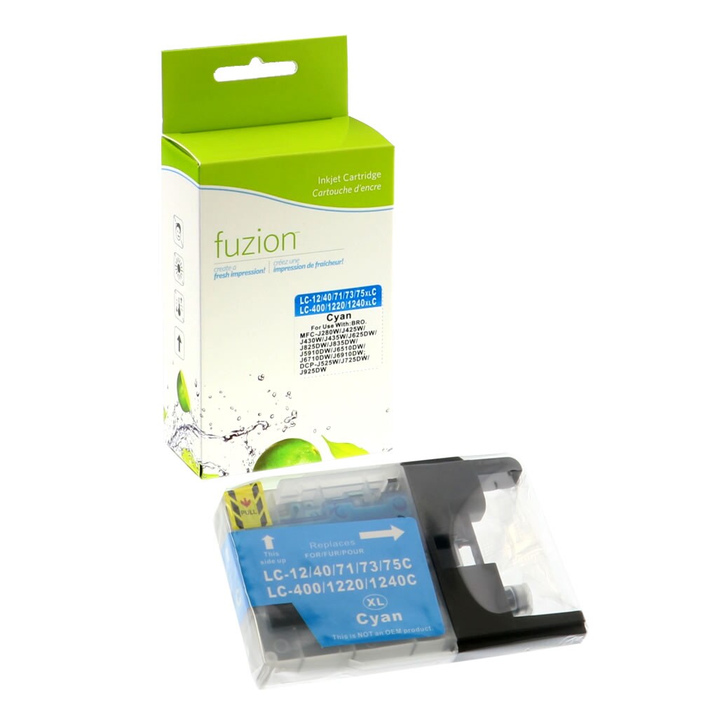 FUZION - Brother LC75 High Yield Inkjet - Cyan
