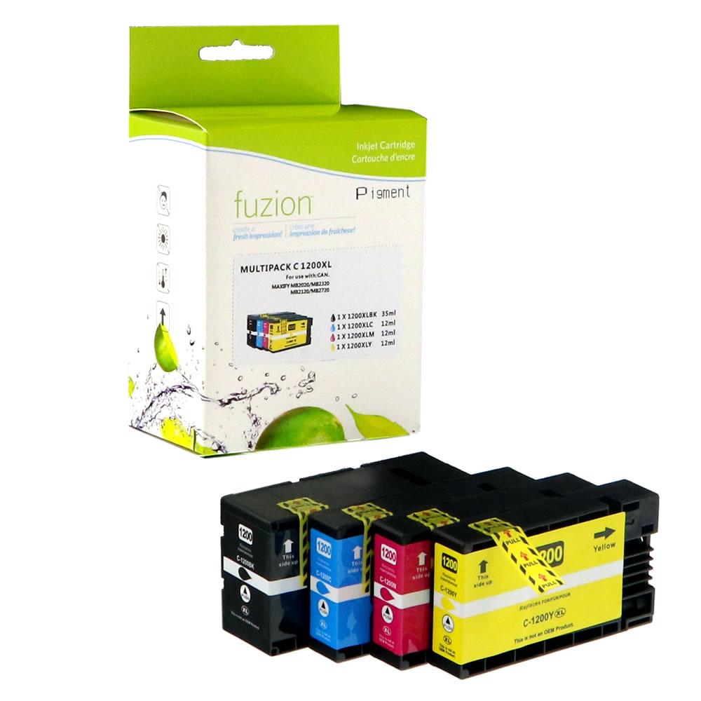 fuzion - Canon PGI-1200XL Compatible HY Inkjet Set - C/K/M/Y